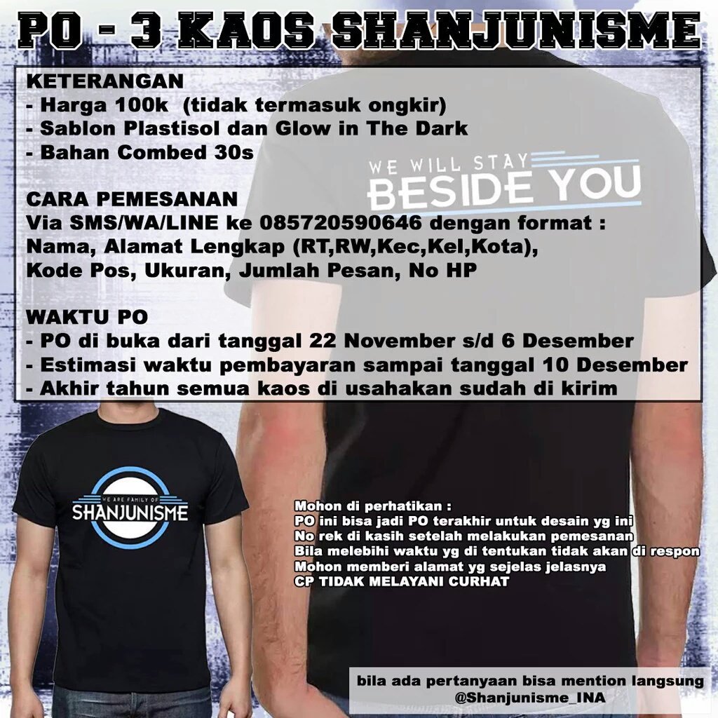 shanjunisme's tweet photo. yuu yg mau ikut PO ke-3 masih bisa lhooo, jangan sampe kelewatan PO kali ini yah soalnya ini PO terakhir 😁😁😁 https://t.co/zoPNHtbimD