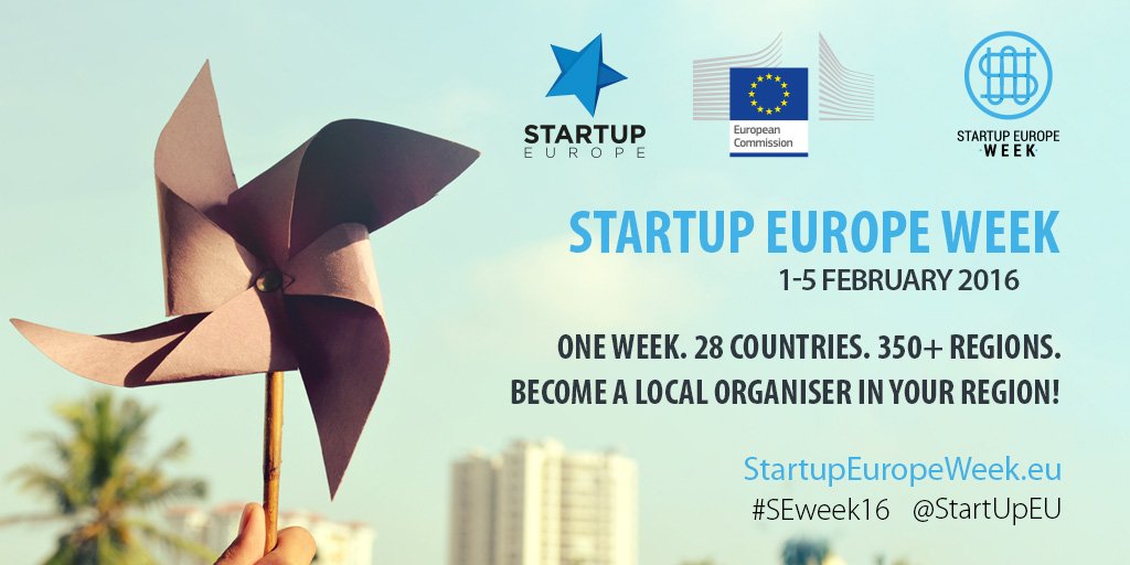Save the date for the #Startup Europe Week in February &amp; get on board bit.ly/SEweek16 #SEweek16