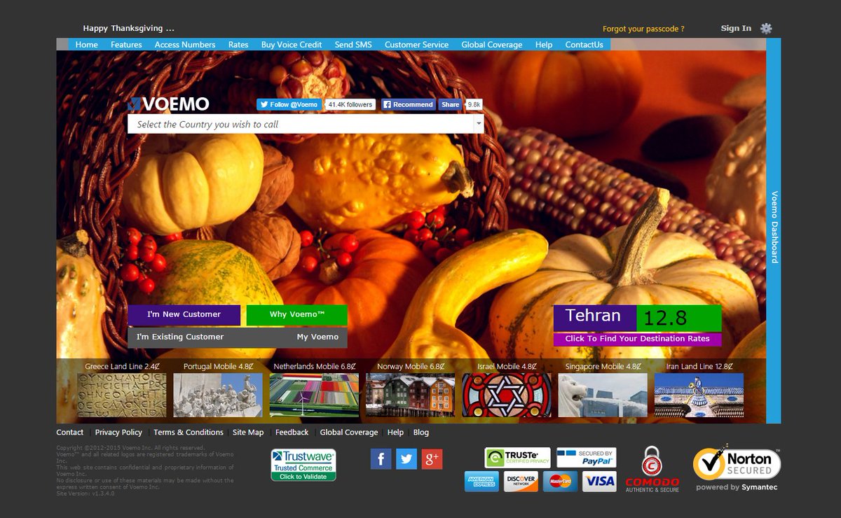 Voemo's tweet image. We are deeply thankful and extend to you our best wishes. May you enjoy a bountiful Thanksgiving !
