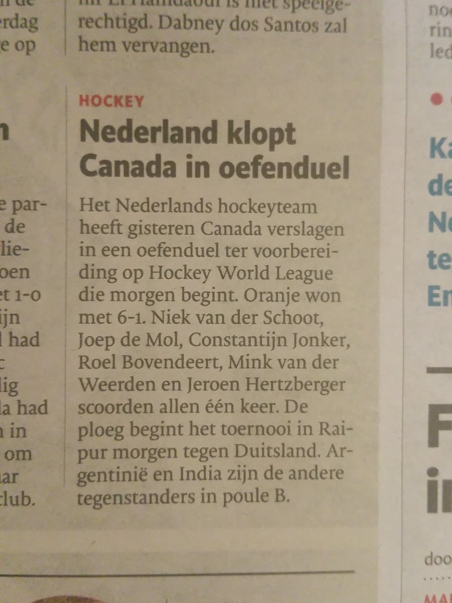 Oud speler <a href="/BHVPush/">BHVPush</a> Joep de Mol scoort voor #oranje #hockey