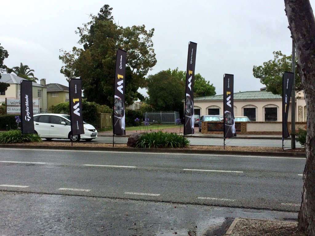 TaylorMadeSA's tweet photo. Come rain or shine our technicians are activating and #doM1nating the roads of George @GolfersClubSa https://t.co/dXLRqkIh2F