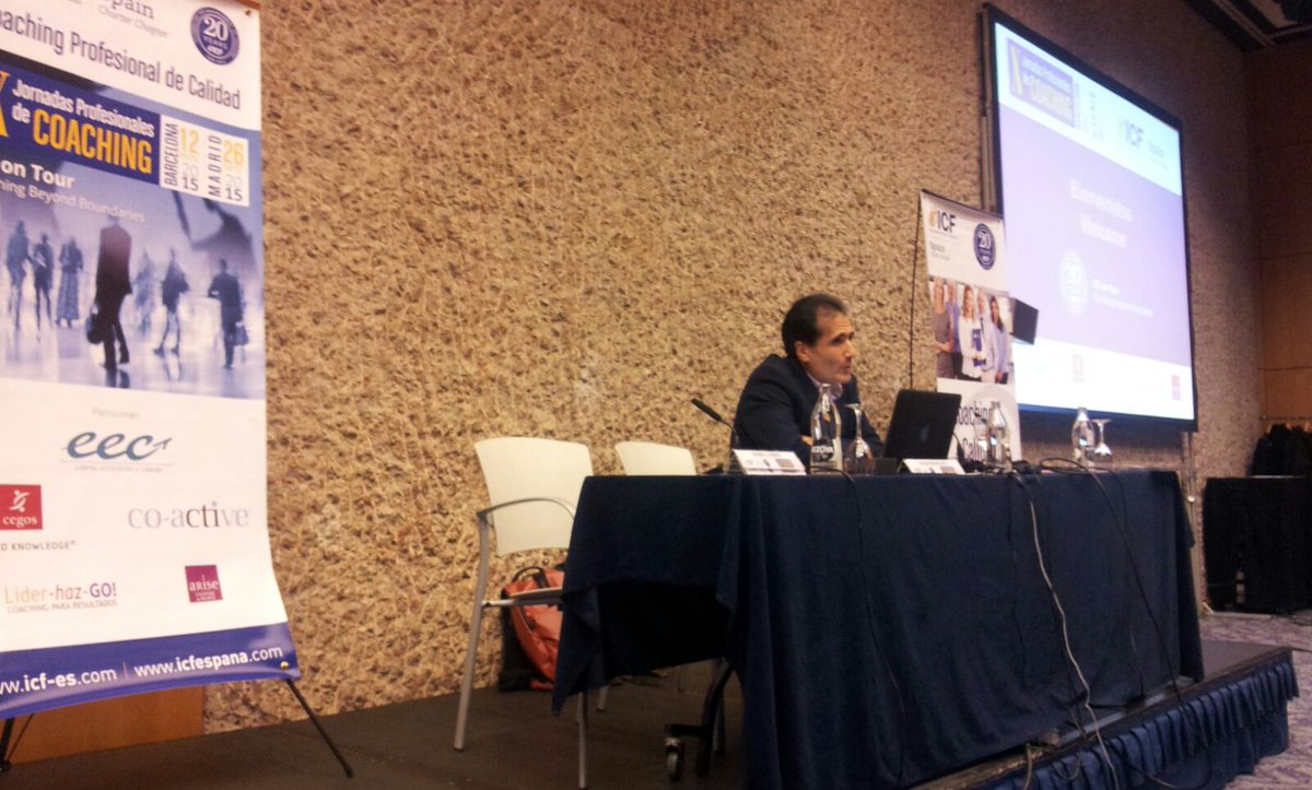 ICFEspana's tweet photo. Jesús Rodríguez, presidente @ICFEspana arranca las #10JornadasICF en Madrid #coaching enmarcadas en el #ICFTour https://t.co/BpZ4ljdT1e
