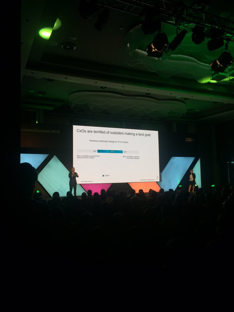 begumersen's tweet photo. Peter Korsten: "CxO's are terrified of outsiders making a land grab" @peterkorsten @yesimtasli @IBMTurk #ibmbctr https://t.co/QecsIHYlno