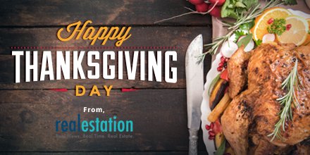 therealestation's tweet photo. Happy Thanksgiving! https://t.co/4dFfNi1mUG