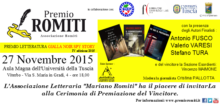 premioromiti's tweet photo. Invito alla Cerimonia di Premiazione.
DOMANI SERA ORE 18,00.
VI ASPETTIAMO NUMEROSI.
#appuntamenti #PremioRomiti2015 https://t.co/79ufviosD1