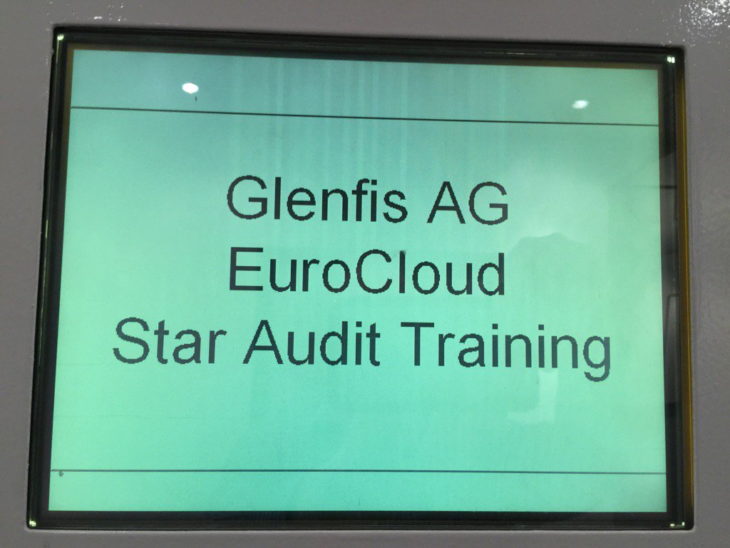 M_Andenmatten's tweet image. #EuroCloud Star Audit Training mit #Glenfis #cloud