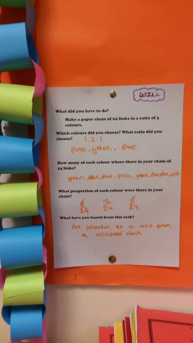 TrinityMathsDpt's tweet photo. Morgan O and Will D in y10  win the ratio paper chain challenge! Who will win the recipe challenge in Monday?! https://t.co/ZfaQBt8yL3