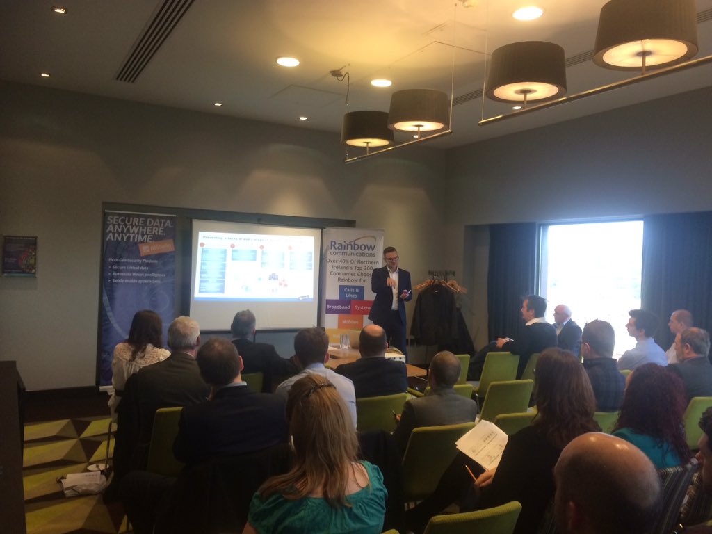 Rainbow_Comms's tweet image. #cybersecurity event with @PaloAltoNtwks discussing #networkfirewall in the @FitzwilliamBEL. Very interesting!