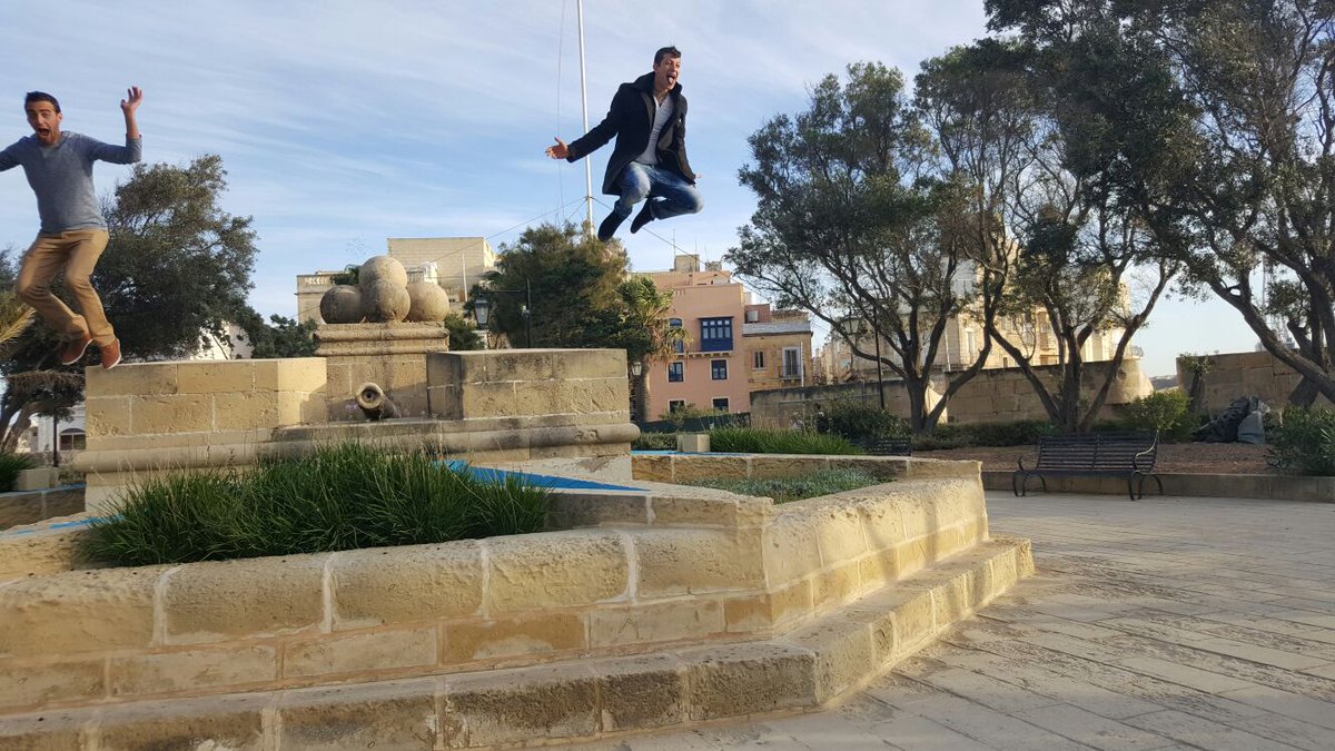 RollingGeek's tweet photo. When the excitement of a @RollingGeek  Tour goes to your head that you just have to jump for joy. https://t.co/F5iTw0b0wE