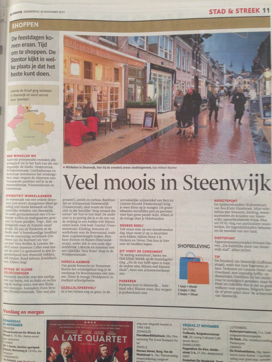 .<a href="/De_Stentor/">De Stentor</a> van vandaag gelezen? Deze hebben namelijk gewinkeld in Steenwijk en werden verrast door 'pareltjes':