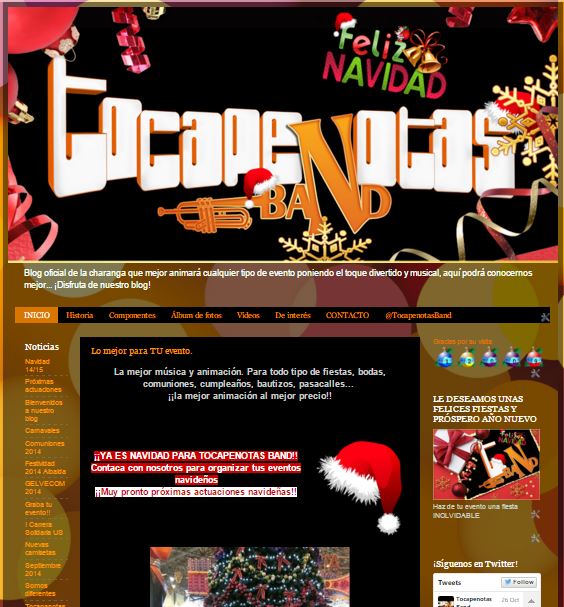 TocapenotasBand's tweet photo. YA ES NAVIDAD PARA @TocapenotasBand! Siente la época más bonita con nosotros! VISÍTENOS: https://t.co/twqN2JfWal https://t.co/FJtsXLFbTp