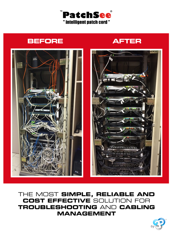 PatchseeSystem's tweet photo. New pictures before and after installation with PatchSee Intelligent Patch Cords ! #beforeafter #patchsee #by3P https://t.co/YFJMxIpdUI