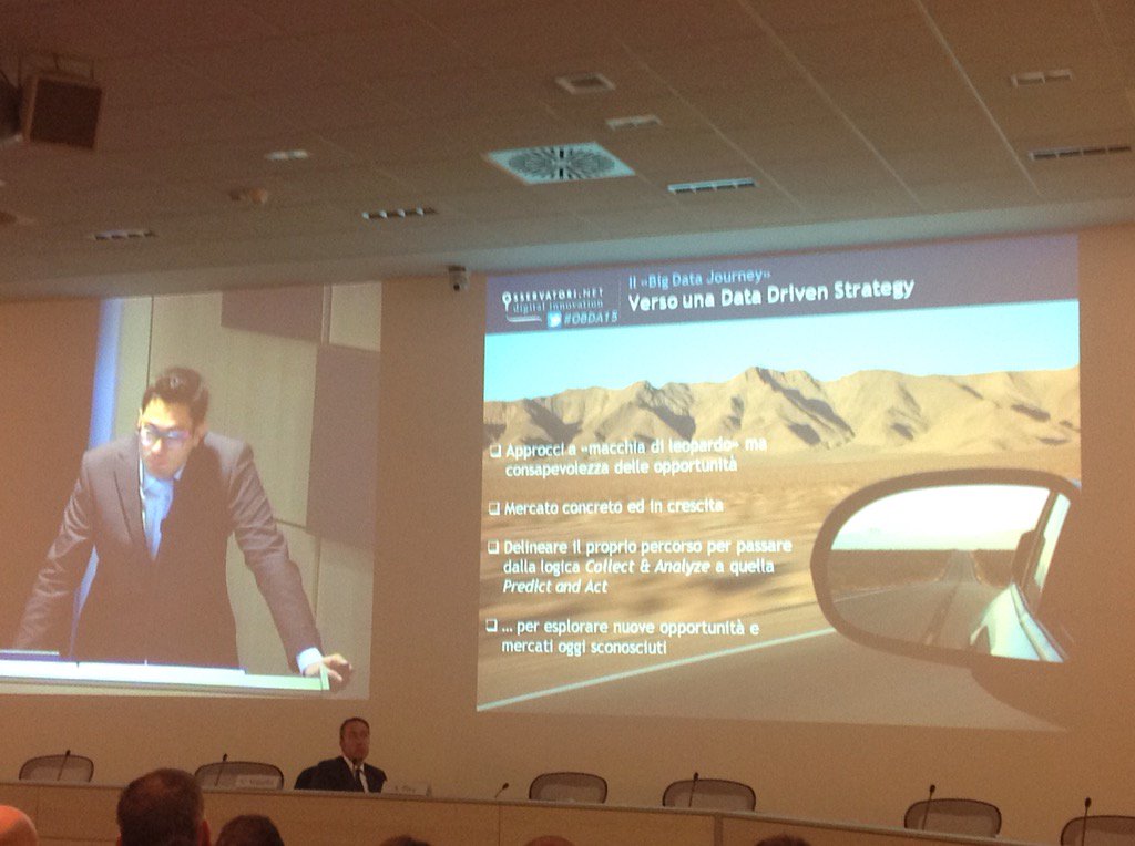 BiItalia's tweet image. Il #bigdatajourney: da collect&amp;amp;analyze a predict&amp;amp;act #odba15 #livetweet