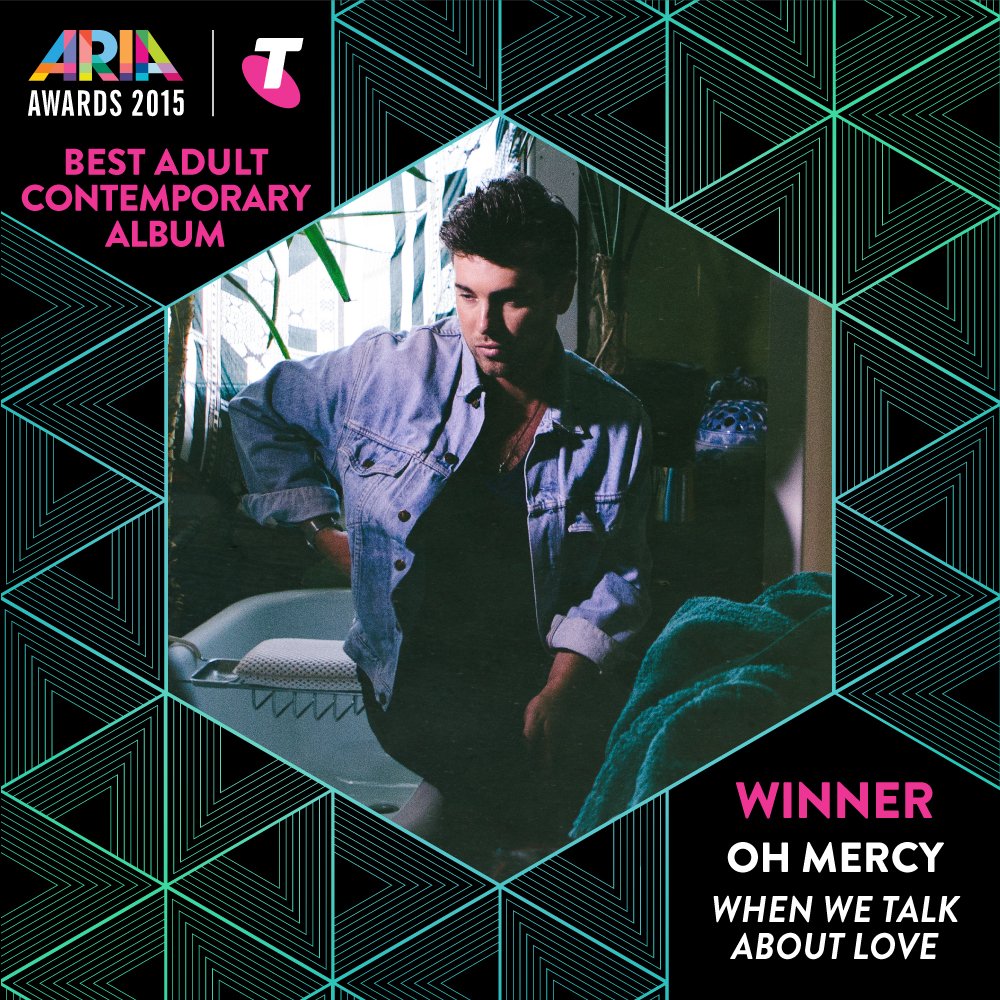ARIA_Official's tweet image. WINNER: Oh Mercy - Best Adult Contemporary Album - When We Talk About Love #ARIAs #OhMercy