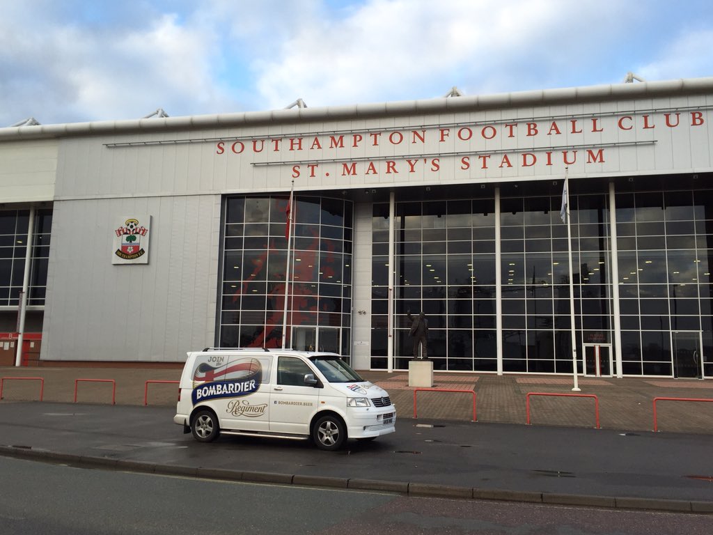 @WellsBrewery Quick stop off outside St Mary's <a href="/SouthamptonFC/">Southampton FC</a> on the Youngs London Stout Tour