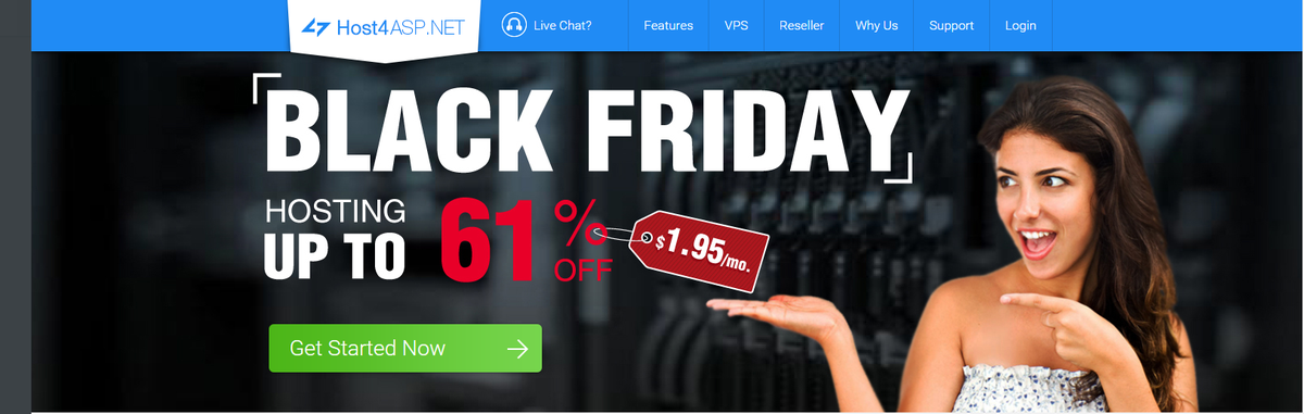 host4asp's tweet photo. To celebrate Thanksgiving Day and Black Friday, https://t.co/iOiwQUyGTT service price is cut down to $1.95/mo. https://t.co/2CwJwRUgv3
