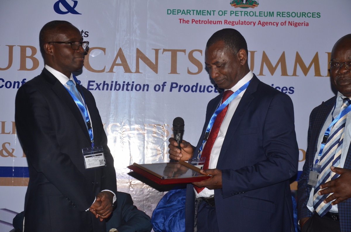 NigLubSummit's tweet photo. Mr Taiye Williams, MD @LubconIntl delivers a paper on Business opportunities in used&amp; waste lubricants #NigLubSummit https://t.co/Iby7FFWiuP