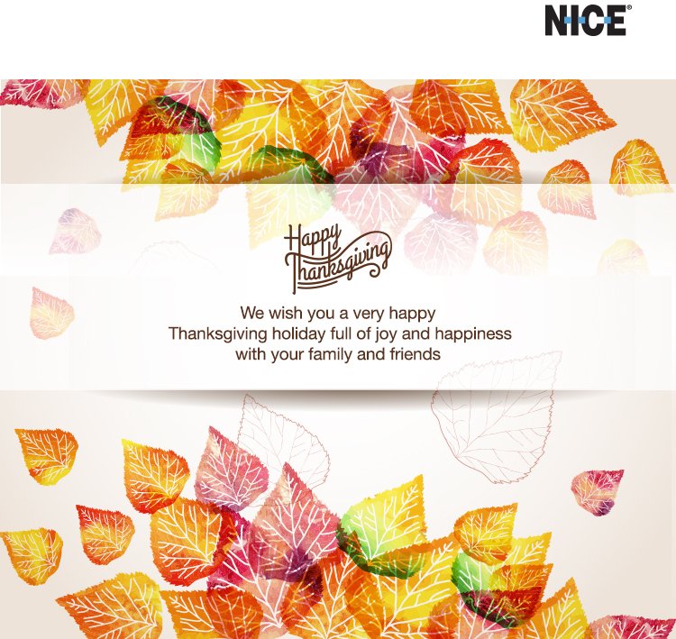 Wishing our employees, partners and customers and all their families a very happy Thanksgiving.