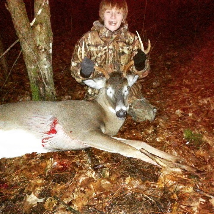 This Altan Army member is 12 and shot his first Deer with a crossbow out of the Altan Eagle Eye ladder stand