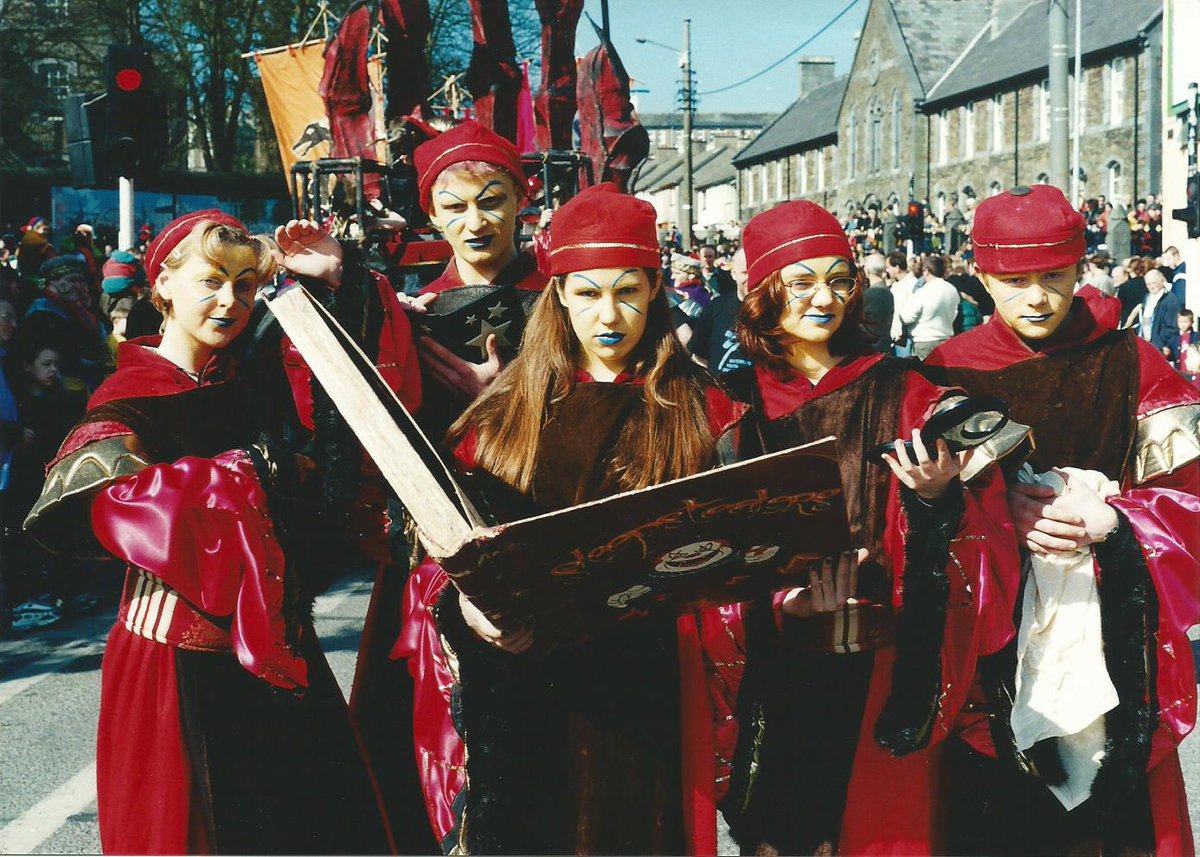 #TBT <a href="/WatYouthArts/">Waterford Youth Arts</a> Spells &amp; Sorcery for #waterford St PatricksDay 2001 with a little help from <a href="/waterfordspraoi/">Waterford Spraoi</a>