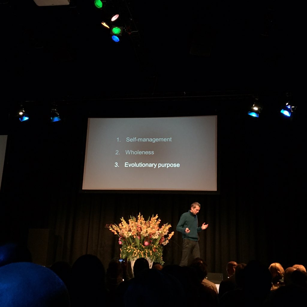 joostmulders's tweet photo. The 3 essential elements of the teal organization, the organization of the future? #RO2015 https://t.co/Knjuat5B9w
