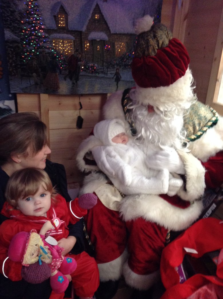 Christmas is coming #mygirls #santa #love