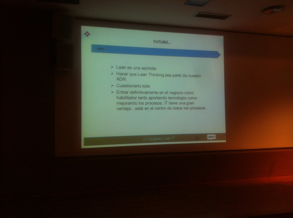 AdolphoMF's tweet photo. Gran futuro #CongresoLeanIT https://t.co/TxkKuFrbWk