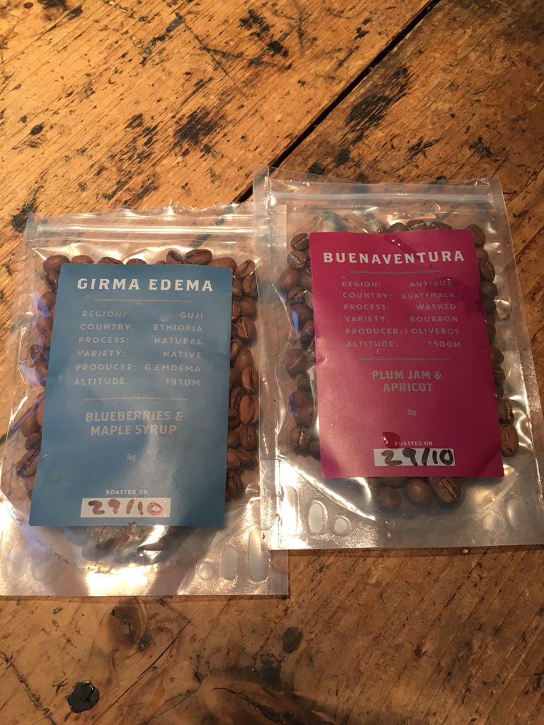 Anyone from @Cupnorth help? We just cupped these two samples we picked up at the festival. Anyone know who roasted?