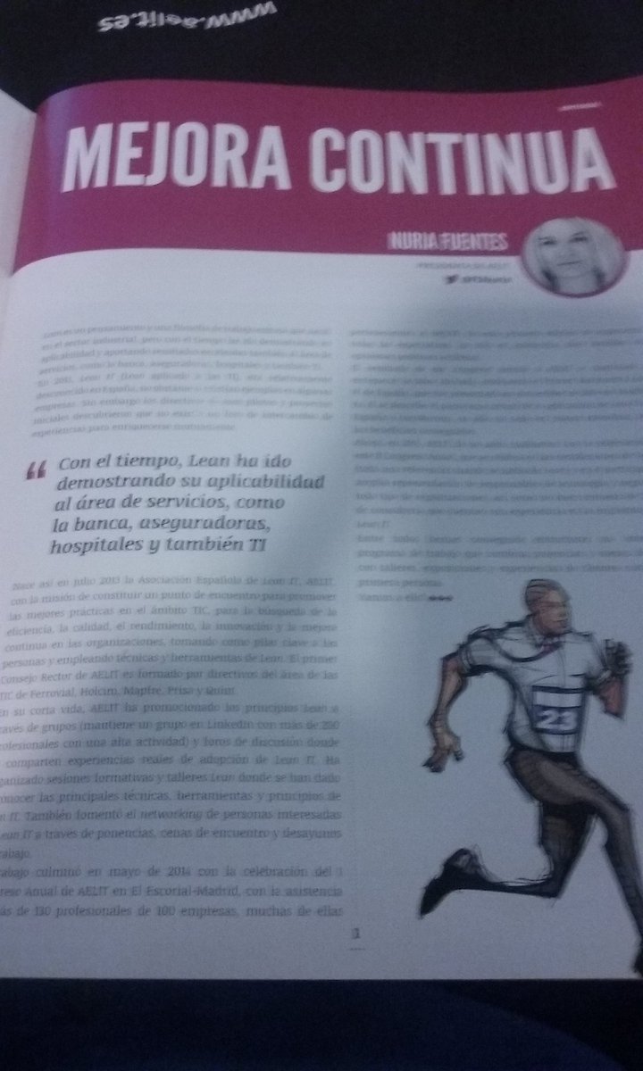 FSNuria's tweet photo. No te pierdas el especial de leaners del #CongresoLeanIT https://t.co/5hUYeWKgBh