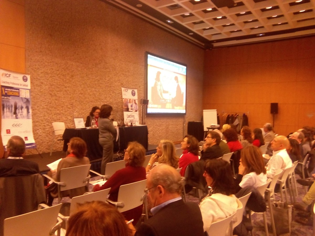 ICFEspana's tweet photo. Next one: "Sesiones de #coaching observadas" gracias a @silviaguarnier3 y @SDiale #10JornadasICF #icftour https://t.co/vfWtoONo0E