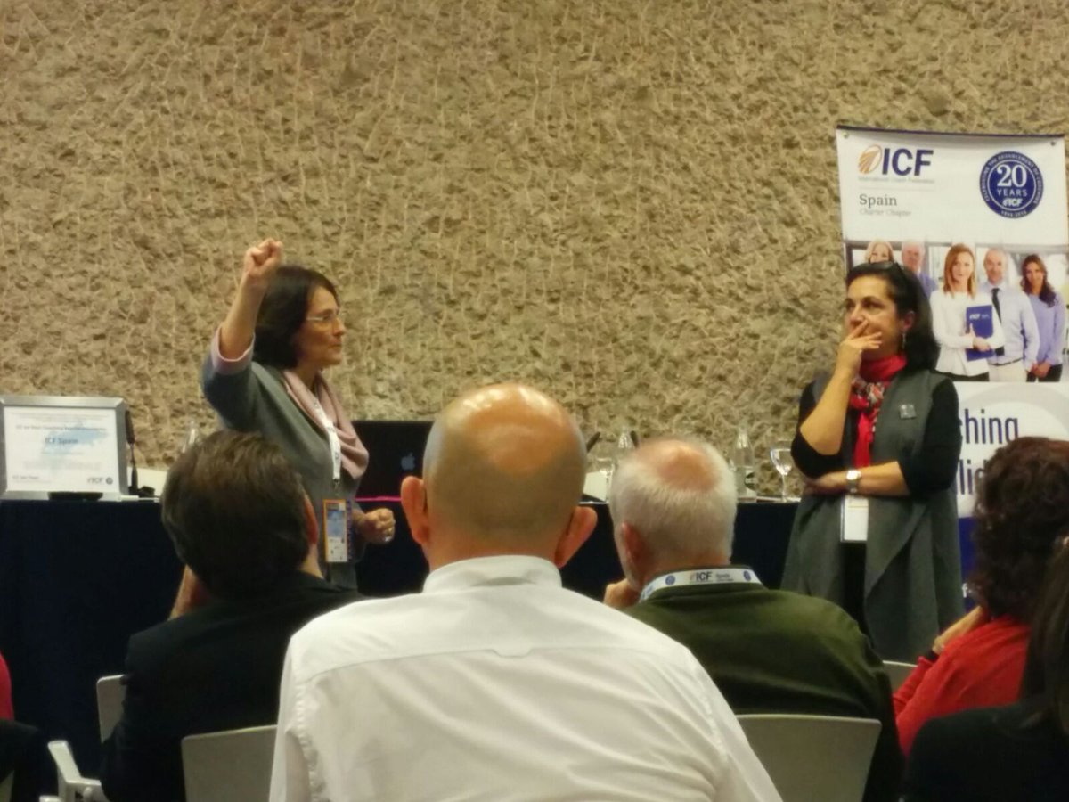 ICFEspana's tweet photo. Next one: "Sesiones de #coaching observadas" gracias a @silviaguarnier3 y @SDiale #10JornadasICF #icftour https://t.co/vfWtoONo0E