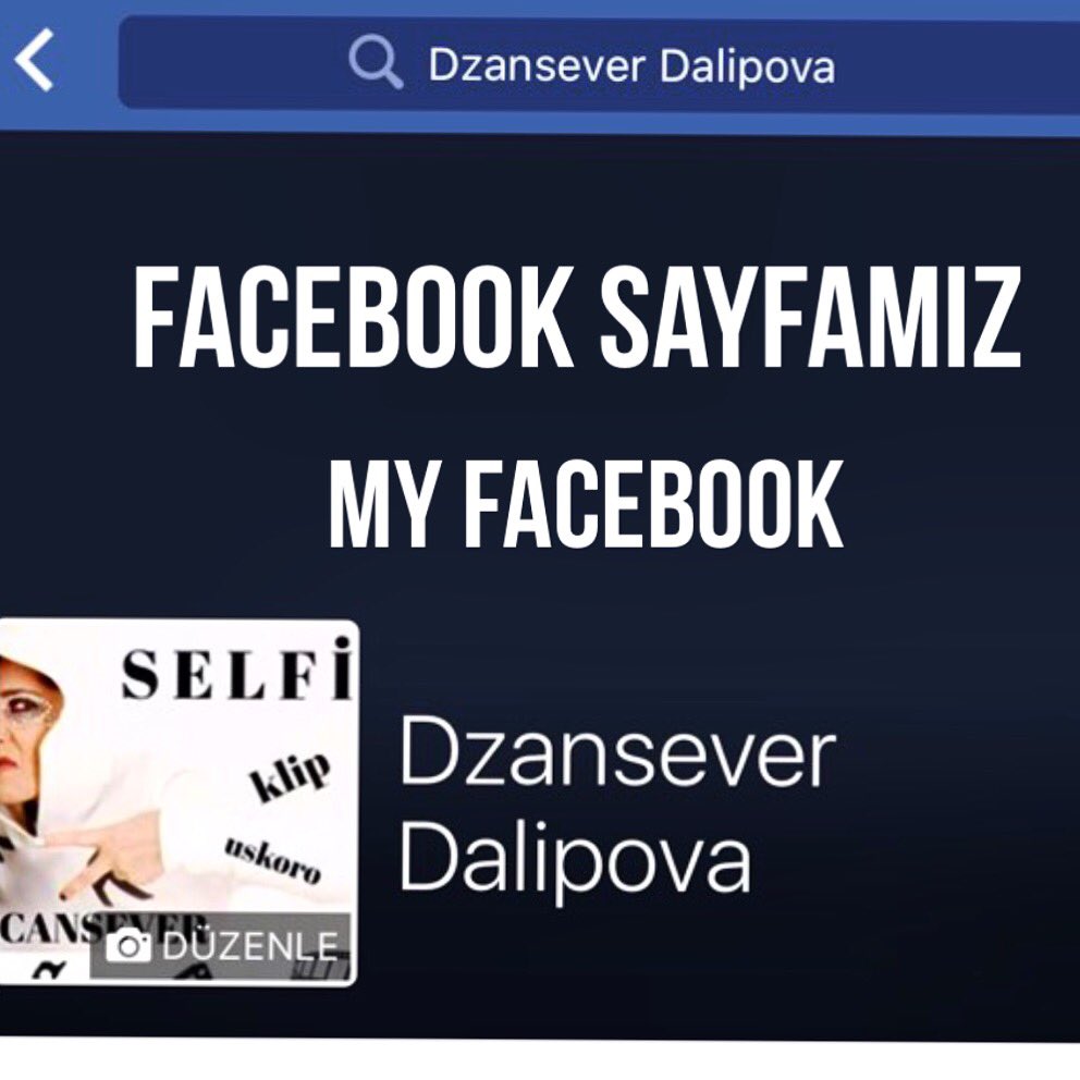 YENI FACEBOOK SAYFAM