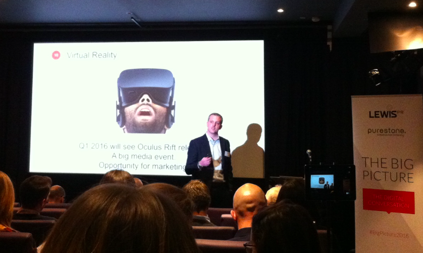 Virtual Reality enables you to give your customer a totally different experience <a href="/GilesPeddy/">Giles Peddy</a> #BigPicture2016