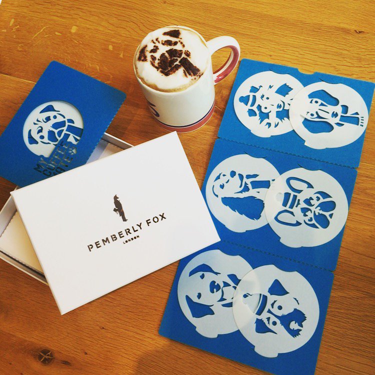 PemberlyFox's tweet photo. @MissRiaHunt these doggy coffee stencils from https://t.co/WFrHdxpd87 might suit for your Paws, Claws...page? https://t.co/0m8e83KM5T