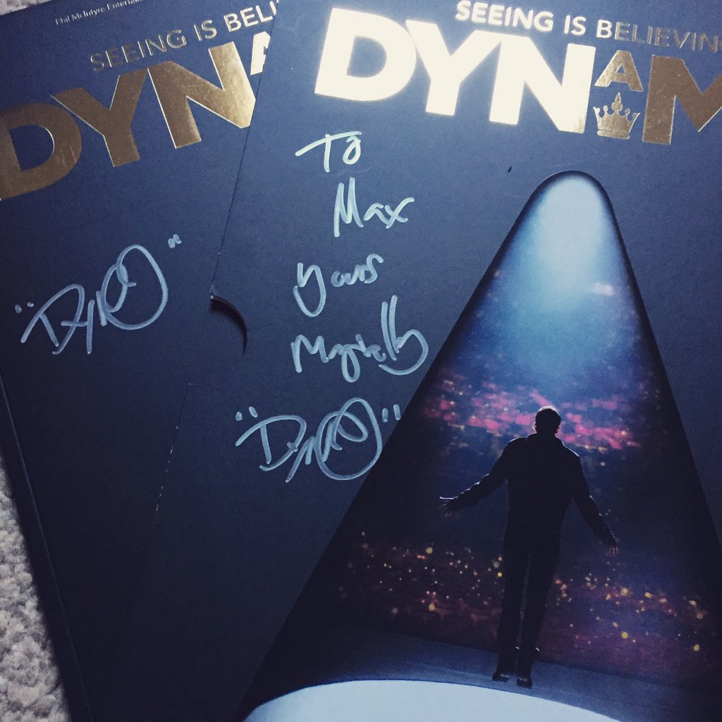 CFT_Accessories's tweet photo. You MUST see this show if you can.... #unbelievable thanks for taking time to sign Max's programme @Dynamomagician https://t.co/I2bHFeIfeS