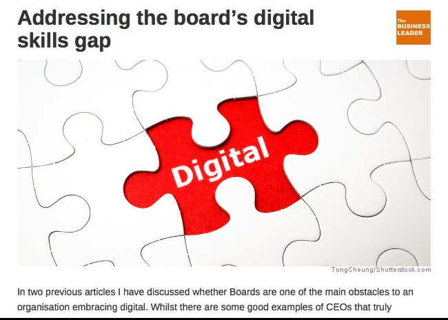 Addressing the board’s digital skills gap. bit.ly/1T6OZ9L