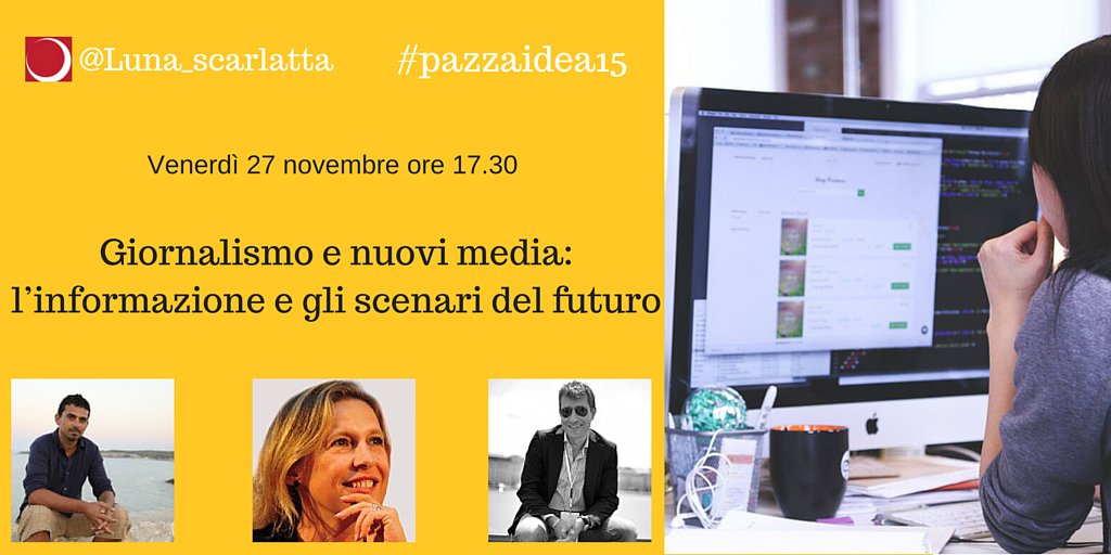 italmedia's tweet photo. #pazzaidea15 Incontro per parlare degli scenari futuri dell'informazione #sardegna #italia #giornalismo #socialmedia https://t.co/FRrkRXRcaN