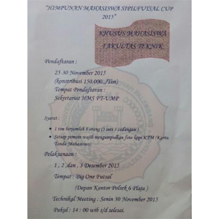 HMS UM PALEMBANG tweet media