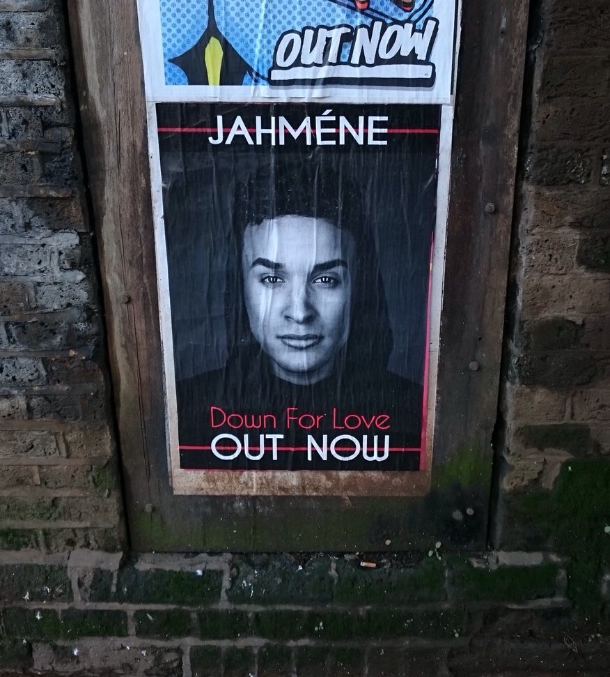 Moonshot_Music's tweet photo. Londoners - Have you spotted one of @Jahmene's striking #DownForLove posters yet? https://t.co/hmzBZ45X2M https://t.co/tGgSuj7fjz