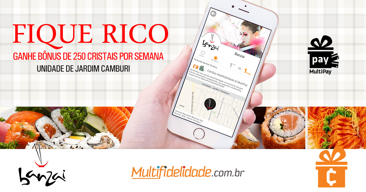 premiosparavoce's tweet photo. Pague com seu SmartPhone (#MultiPay) no @sushibanzai e ganhe um Bônus de 250 Cristais. https://t.co/0Hanw8szsu https://t.co/EqNECpCk4Z