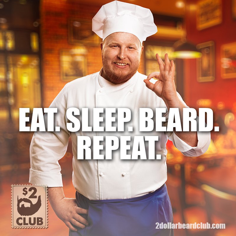 Eat. Sleep. Beard. Repeat.
2DOLLARBEARDCLUB.com
#eat #sleep #beard #repeat #noshave #nevershave #movember