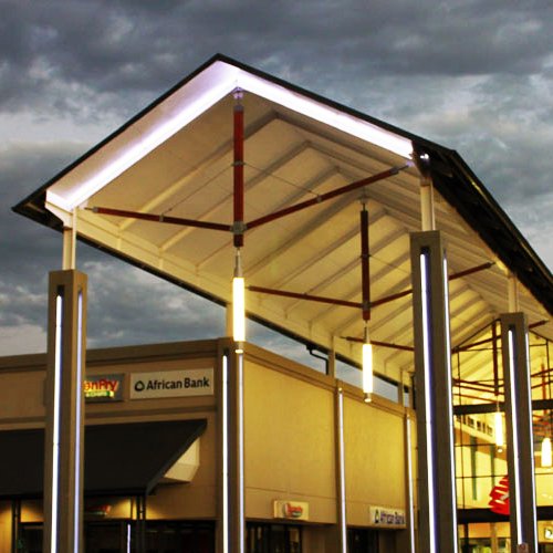 ElectricBlue_CT's tweet photo. Electric Blue has designed and manufactured external column lighting and colour changing lighting for Brits Mall. https://t.co/R5p0saCJpk