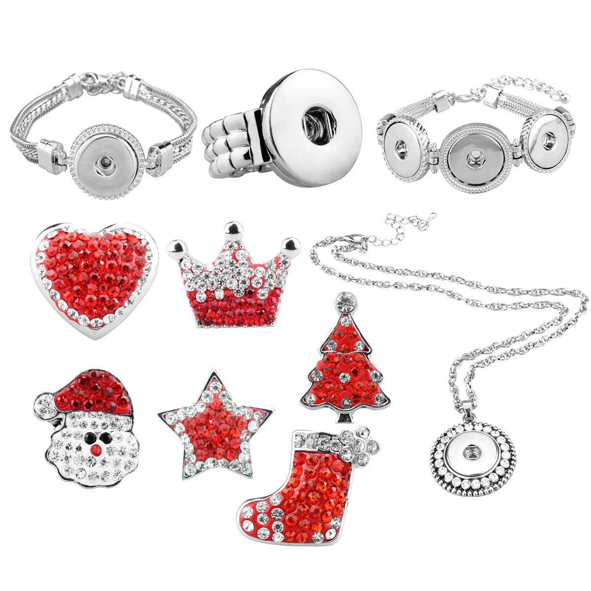 IGOGOWELL's tweet photo. TASIRO Interchangeable Snap Buttons Chunk Charms With Christmas Theme Gift Box https://t.co/IJGnhP9TdI https://t.co/aPEZAyRvQs