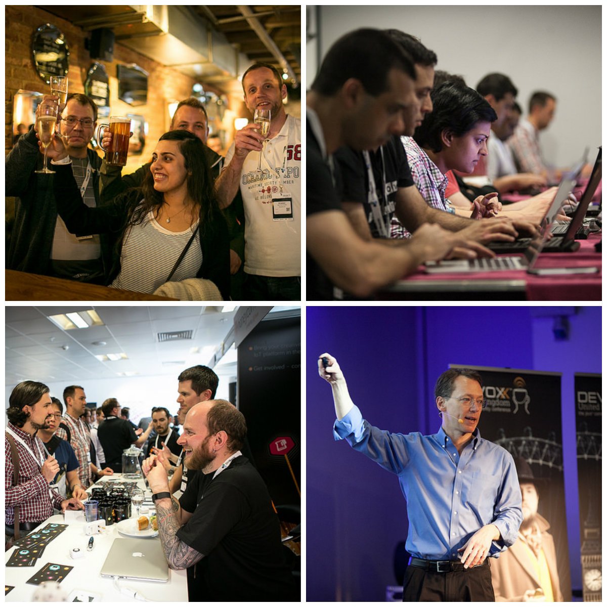 DevoxxUK's tweet photo. #DevoxxUK2015 was amazing, we're making 2016 even better. join us! Tickets start at £300+VAT https://t.co/05qItA08u3 https://t.co/MqbhlZbEoI