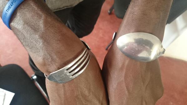 GIVENALITY's tweet photo. When she wants some silverware jewelry but then you're smart so you start thinking: #WhatWouldMagufuliDo https://t.co/etvFZy9iPx