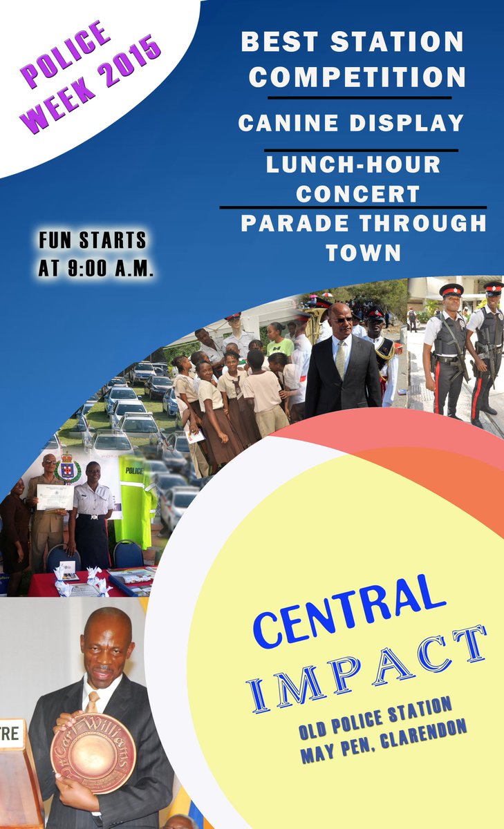 JamaicaConstab's tweet photo. Which police station is the best in the island? Join us for Central Impact in May Pen to find out! #PoliceWeek2015 https://t.co/RmCwuvst9B