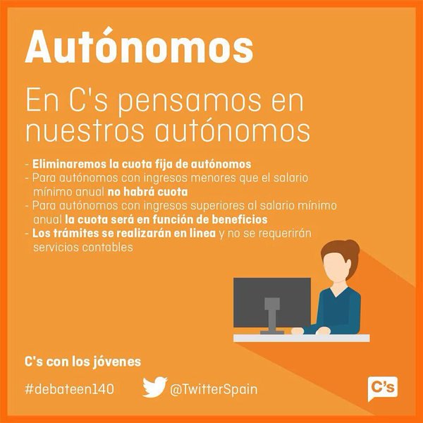 toniroldanm's tweet photo. Autónomos: estas son las medidas que proponemos para facilitaros la vida https://t.co/mByZlGbSlW
