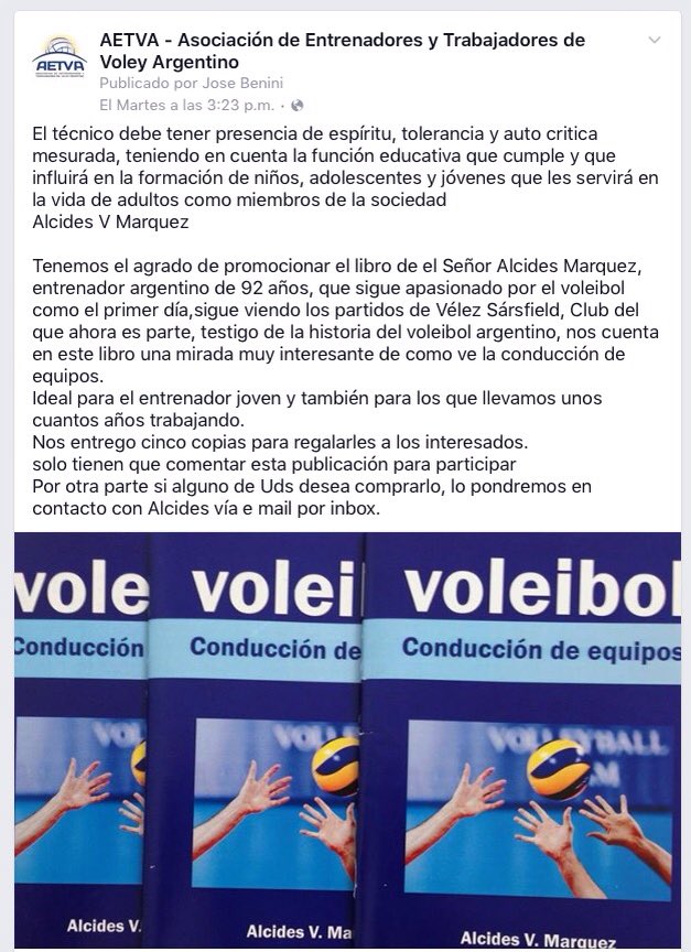aetva's tweet photo. Pasa x FB dale Me gusta y dale Rt para participar del sorteo de 1 de los 5 libros de A Márquez #ConduccióndeEquipos https://t.co/XaistuPcs2