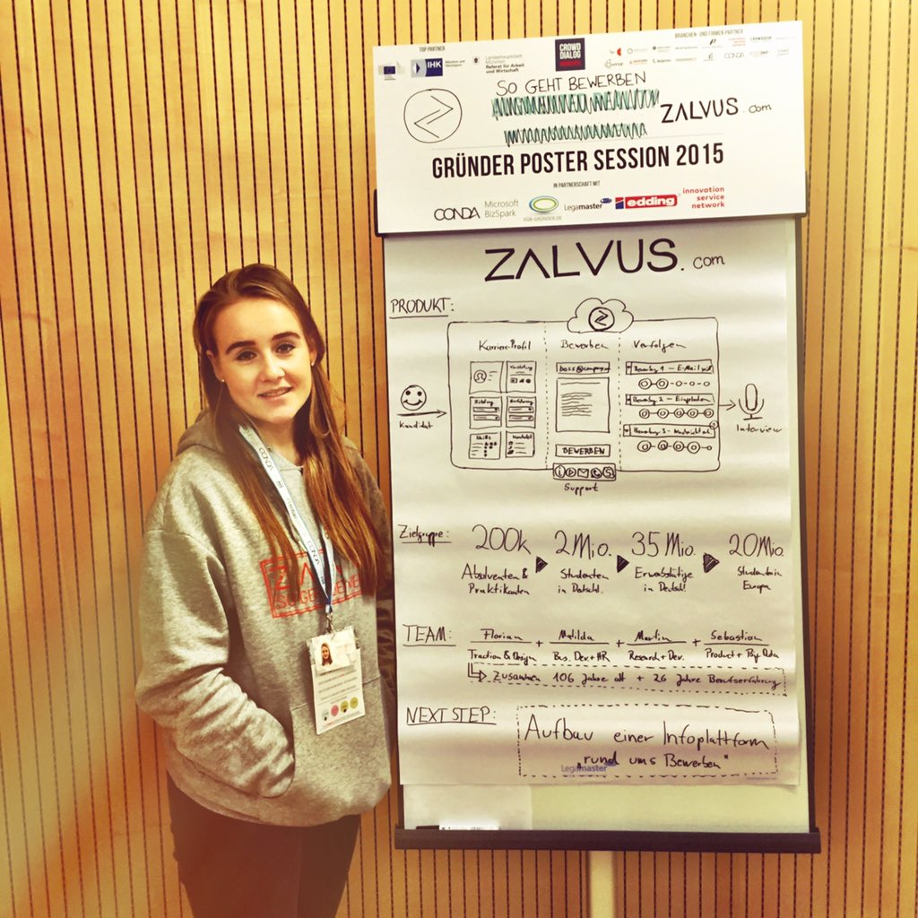 ZalvusRecruit's tweet image. Wir sind auch bei der #gruenderpostersession dabei - #Crowddialog