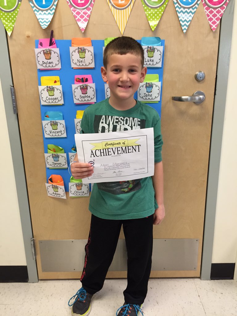 melissacolleton's tweet photo. Congratulations to Adam for being our class role model! https://t.co/k1Ql8Cr3Dc
